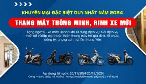 Khuyến mại Đặc Biệt duy nhất năm 2024! “THANG MÁY THÔNG MINH, RINH XE MỚI”